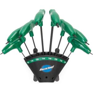 image:imagePark Tool PHT12 PHandled Torx Compatible Driver Set with HolderShaped Wrench Set Tool Size T6Size T8Size T10Size T15Size T20Size T25Size T30Size T40